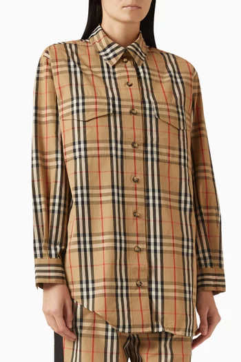 Turnstone Checked Shirt in Cotton