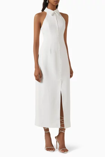 فستان اولتيميت ميوز طويل بياقة