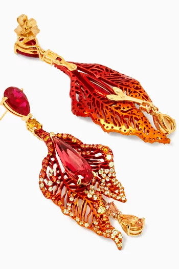 Magma Atlantis Drop Earrings in 18kt Gold Vermeil