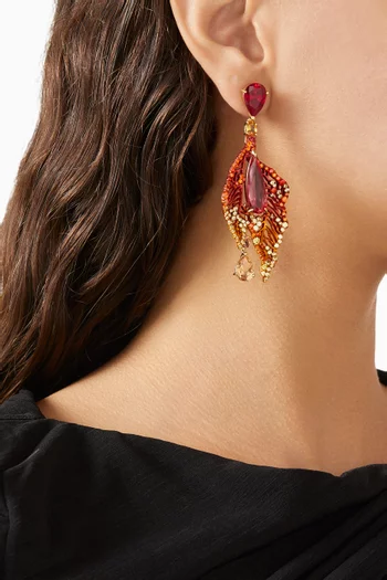 Magma Atlantis Drop Earrings in 18kt Gold Vermeil