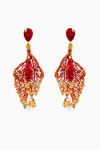 Magma Atlantis Drop Earrings in 18kt Gold Vermeil