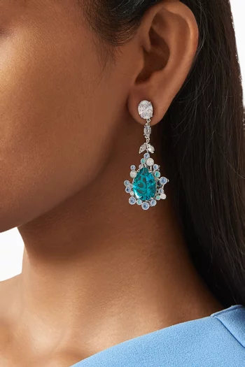 Spectra Earrings in 18kt White Gold & Rhodium Vermeil