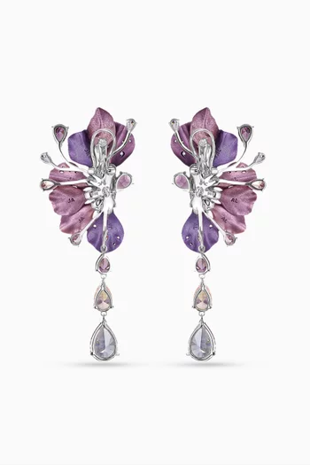Ariel Earrings in 18kt White Gold & Rhodium Vermeil