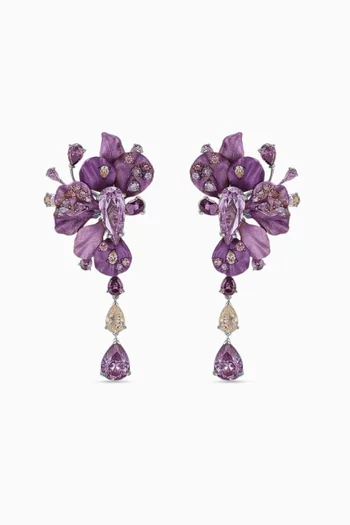 Ariel Earrings in 18kt White Gold & Rhodium Vermeil