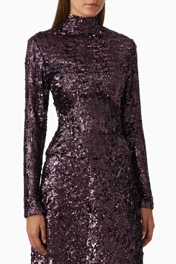 Sequin-embellished Top in Jersey