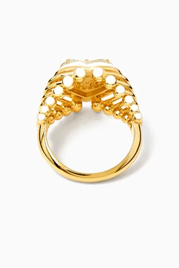 The Heart Moment Diamond Ring in 18kt Gold