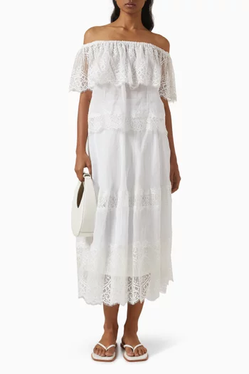 Off-shoulder Top in Lace