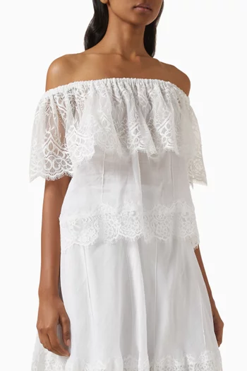 Off-shoulder Top in Lace