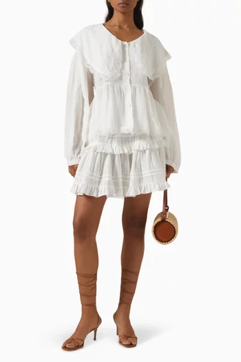 Lace Top in Linen