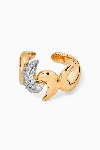 Heatwave Single Ear Cuff in 14kt Gold