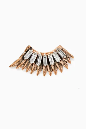 Wing Arc Diamond Single Stud Earring in 14kt Rose Gold