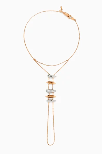 Karen Maxi Diamond Handpiece in 14kt Rose & White Gold