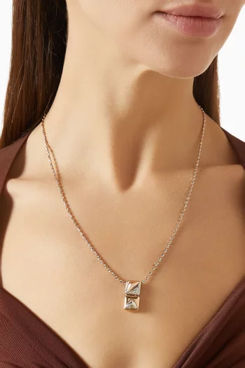Pami Chain Necklace in 14kt Rose & White Gold