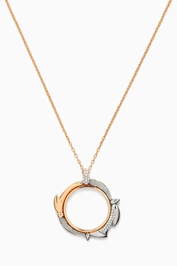 Magnifique Chain Necklace in 14kt Rose & White Gold