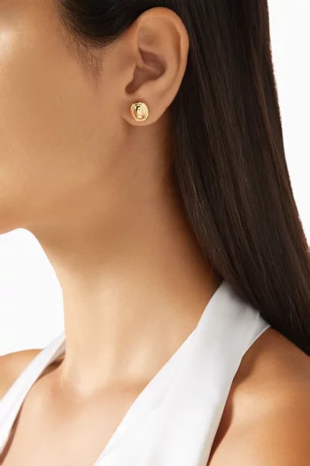 The Franka Earrings in 18kt Gold-plated Sterling Silver