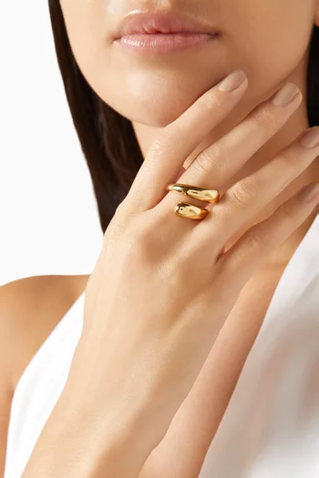 The Victoria Ring in 18kt Gold-plated Sterling Silver