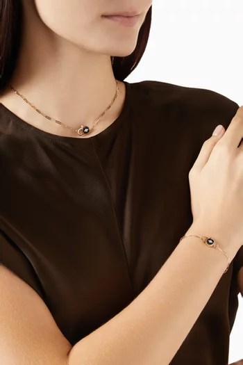 Ginger Resin Necklace in 9kt Gold