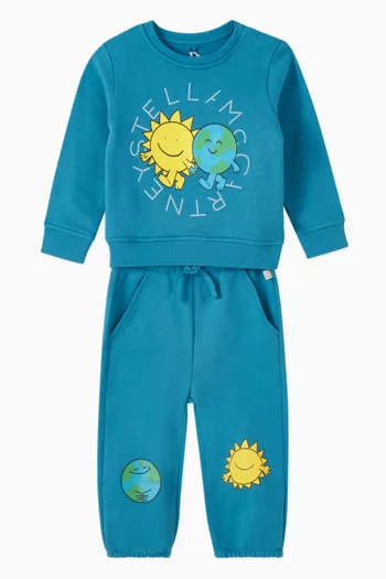 Sun & Earth Logo Sweatshirt in Cotton
