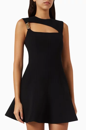 Freyja Cut-out Mini Dress in Crepe