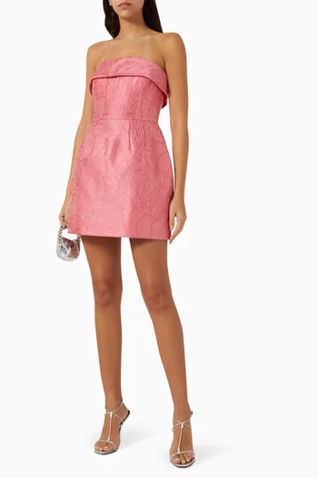 Petra Corset Mini Dress in Brocade