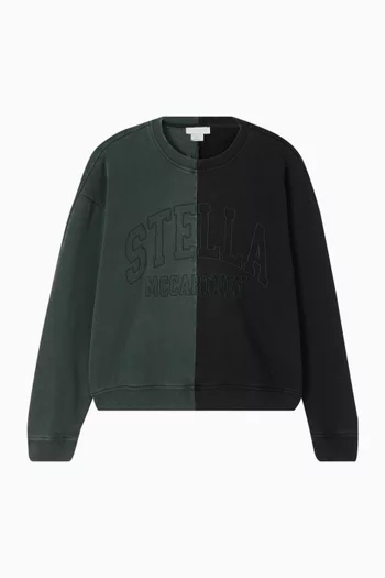 سويت شيرت بشعار الماركة قطن