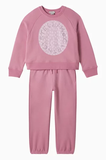 Patch-pocket Sweatpants in Organic Cotton