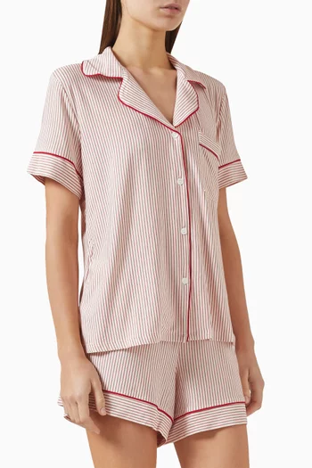 Gisele Striped Short Pyjama Set in TENCEL™ Modal