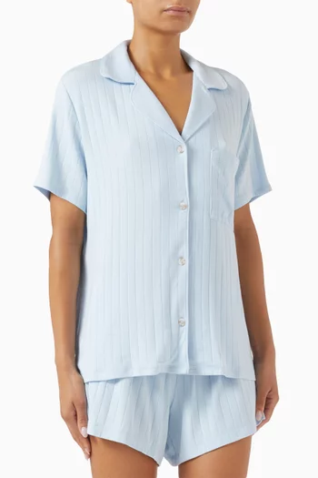 Gisele Short Pyjama Set in Rib TENCEL™ Modal