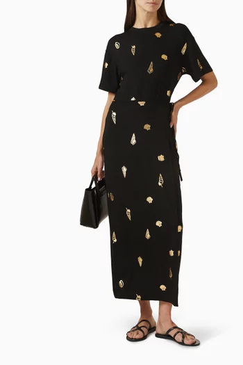 Leia Shell Midi Dress
