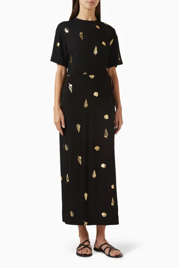 Leia Shell Midi Dress
