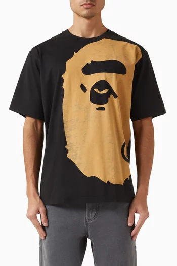 Bleached Big Ape Head T-shirt in Cotton