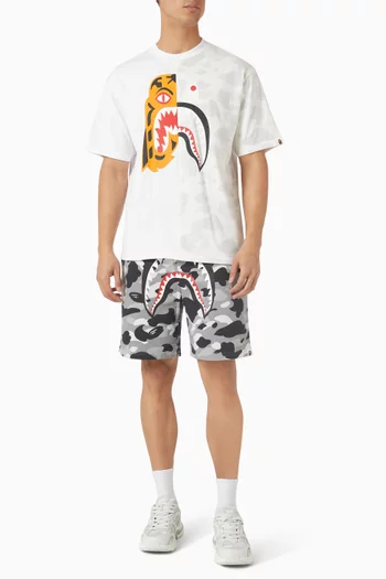City Camo Tiger Shark Relaxed Fit T-shirt in Cotton