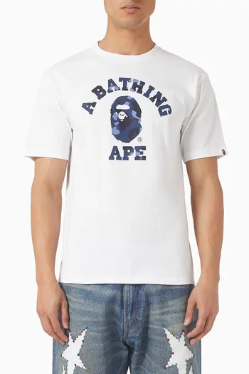 Color Camo College T-shirt in Cotton