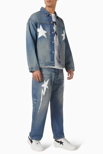 بنطال جينز كلر ستون دينم