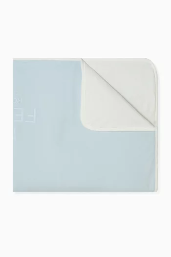 بطانية بتطريز شعار الماركة قطن مطاطي