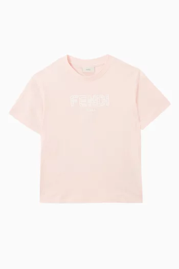 Tinto Logo-embroidered T-shirt in Cotton