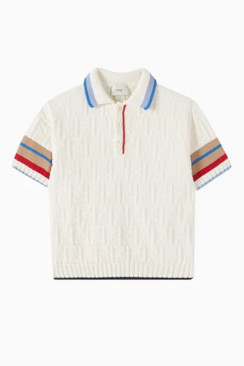 FF Polo Shirt in Cotton-knit