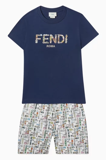 Logo-print T-shirt in Cotton