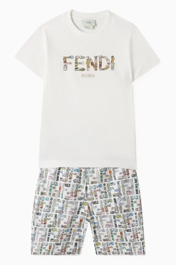 Logo-print T-shirt in Cotton