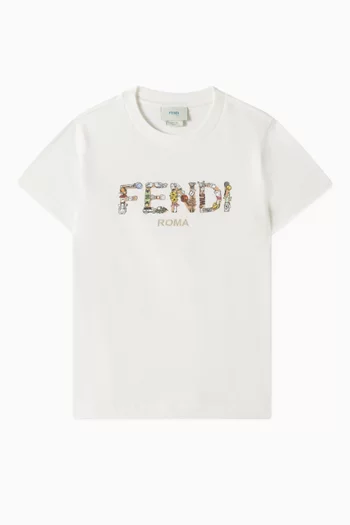 Logo-print T-shirt in Cotton