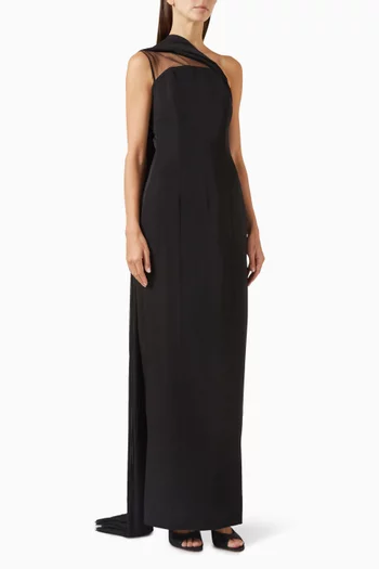 One-shoulder Gown