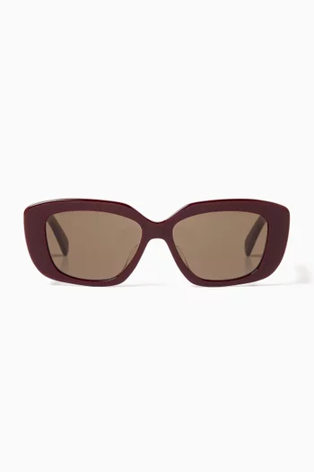 Triomphe Square Sunglasses in Acetate
