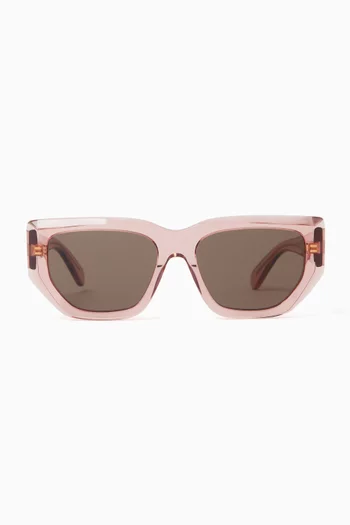 Geometric Sunglasses in Acetate