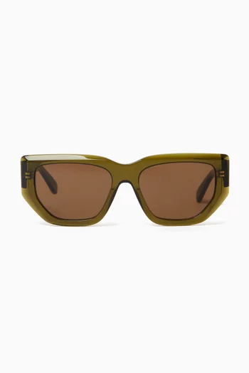 Geometric Sunglasses in Acetate
