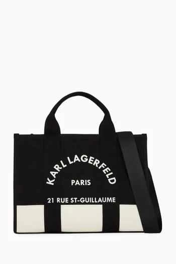 Medium Rue St-Guillaume Square Tote Bag in Canvas
