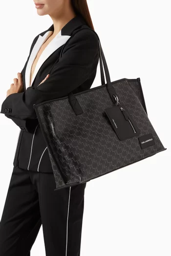 K/Voyage Large Tote Bag in Faux Leather