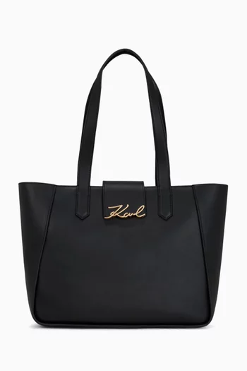 Medium K/Signature Tote in Leather