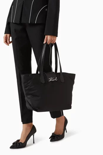 K/ Signature Medium Tote Bag in Recycled Nylon