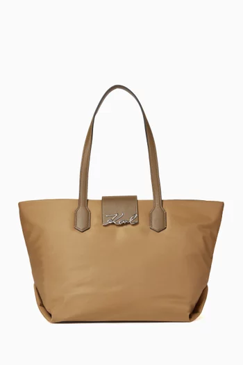 Medium K/Signature Tote in Nylon