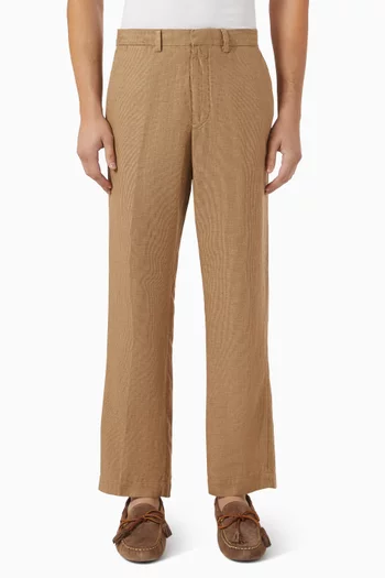 Houndstooth Pants in Twill